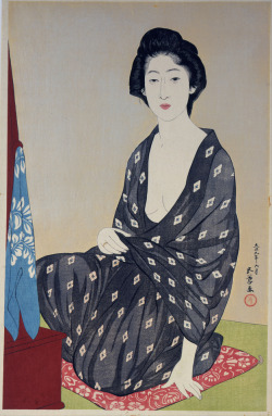 lionofchaeronea:Woman in a Summer Garment, Hashiguchi Goyo, 1920