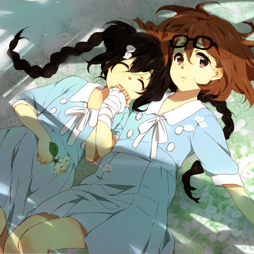 tsubukikotomugi:  けいおん！ ・　平沢唯   ・　中野梓   Artist: ・　かるは   