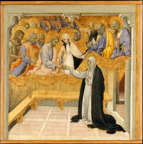 The Mystic Marriage of St. Catherine of Siena, Giovanni di Paolo, ca. 1460