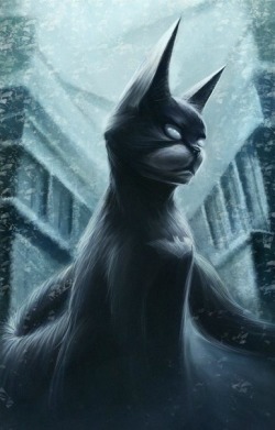 longlivethebat-universe:  The Justice League of Cats http://naionmikato.deviantart.com