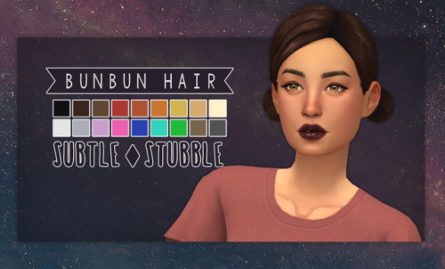 The BunBun HairHello, hope you’ll forgive my long absence if I throw some CC at you guys I made thes