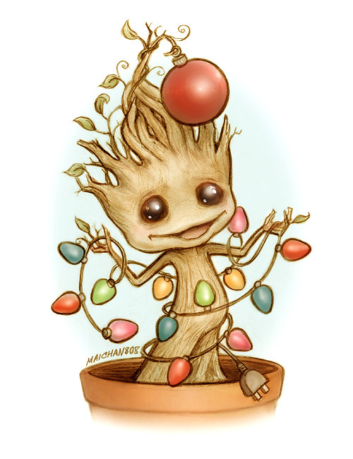 maichan808:  Season's Grootings || Holiday Card Design Finally got some art done last night! Hoping 