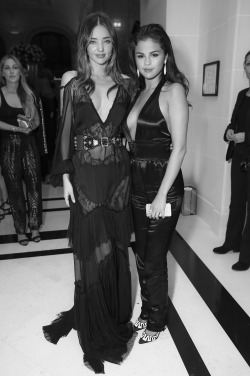 vogue-at-heart:  Miranda Kerr &amp; Selena Gomez at CR Fashion Book Issue #5 Launch Party