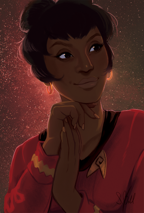 serabell:here’s the final uhura piece i did for the #startrek50zine! excited to finally post it! 