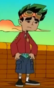 From American Dragon Jake Long. In the episode Dreamscapes where Jake and rose use a magical thing to be together in their dreams. She makes a hot air balloon appear, and says she got the idea from T.V. she was flipping between that and a show where every