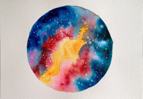 culturenlifestyle:Circular Nebula Compositions by Sylvia C. Sosnovska Talented U.K. based artist Syl