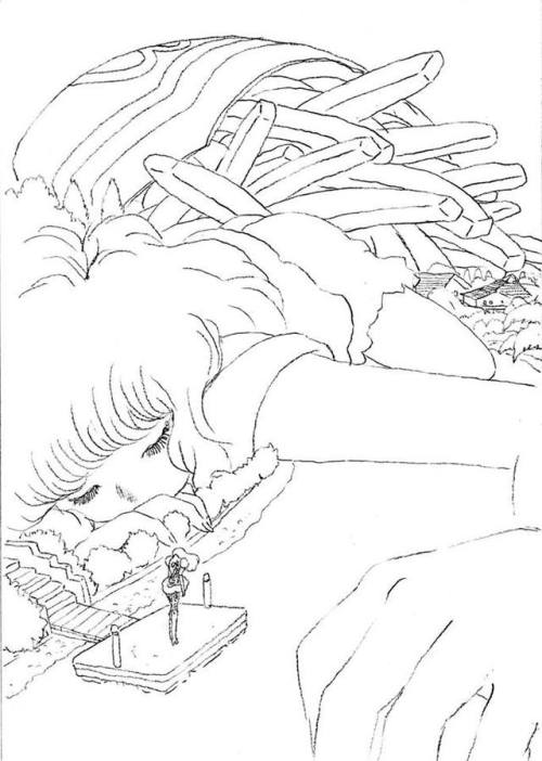 APOCRYPHA! A collection of Yunico Uchiyama’s original line art for assorted pages from PARANOI