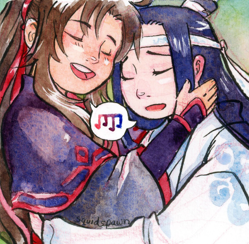 squidspawn:I was thinking about warm &amp; cool colors and duets and Wangxian.mp3 from the audio