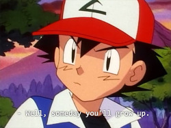 mental-music: ash-chosenone:  mental-music:  mrhagarenviper:  This explains a lot.  Most people don’t know this, but in the Pokémon universe, once kids turn ten, they become legal adults. They can leave home, pay taxes, can go to jail, get jobs, heck,