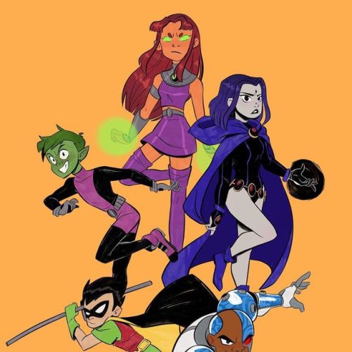 thebluepenguine: Finally finished with the gang! . . . #teentitans #teentitanscyborg #teentitansedit