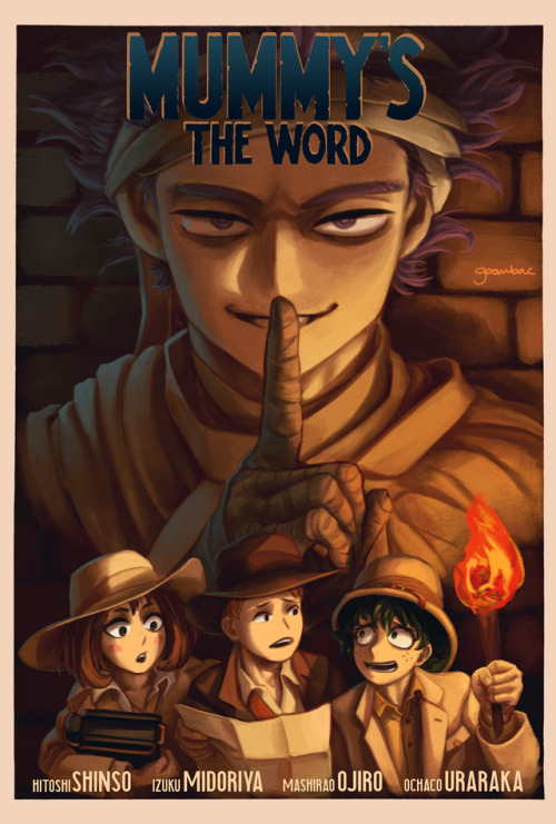 goombac:Made some vintage My Hero Academia horror movie posters for Halloween!