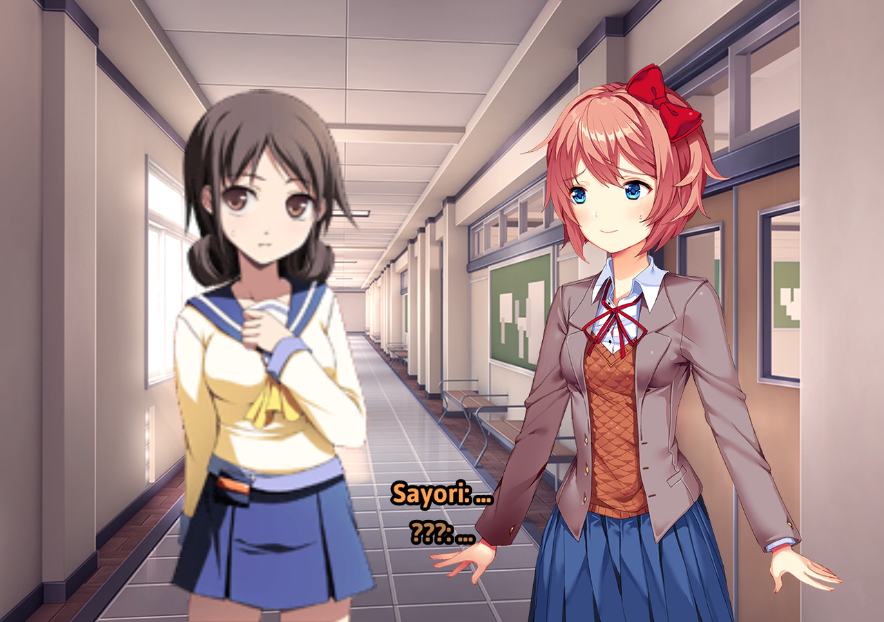 Dokis Doing Their Best! — Sayori: (I'm still confused, but there  shouldn't...