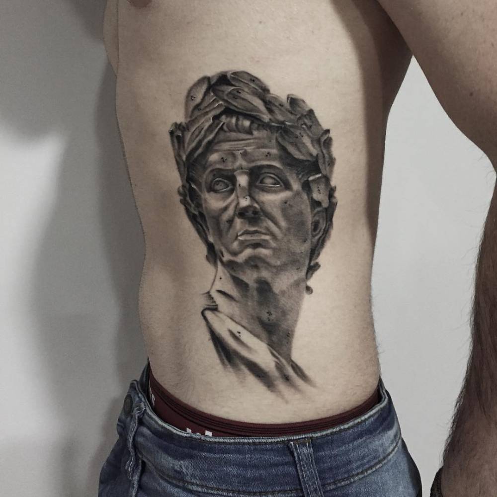 Julius Caesar with Tattoos HD Digital painting  rArt