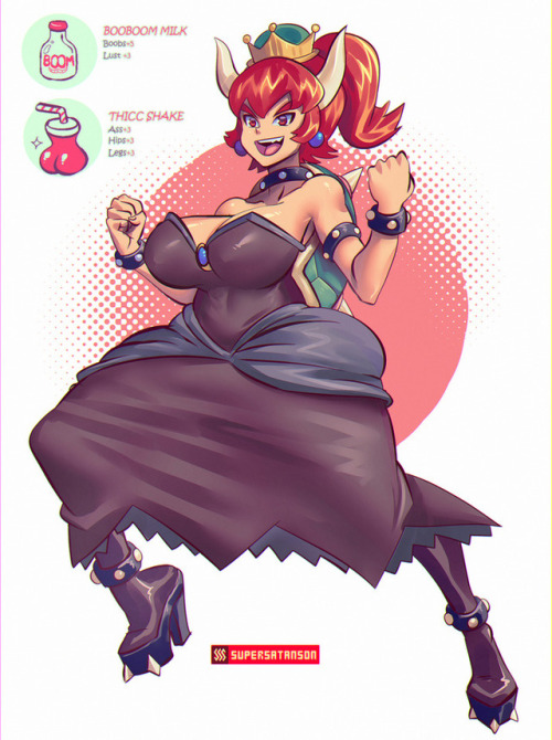 supersatansister: Peacher: Super Crown BowserStopped everything to draw her! So she’s called P