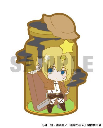 snkmerchandise: News: Cafe Reo’s SnK Chara Noria Rubber Clips (2017) Original Release