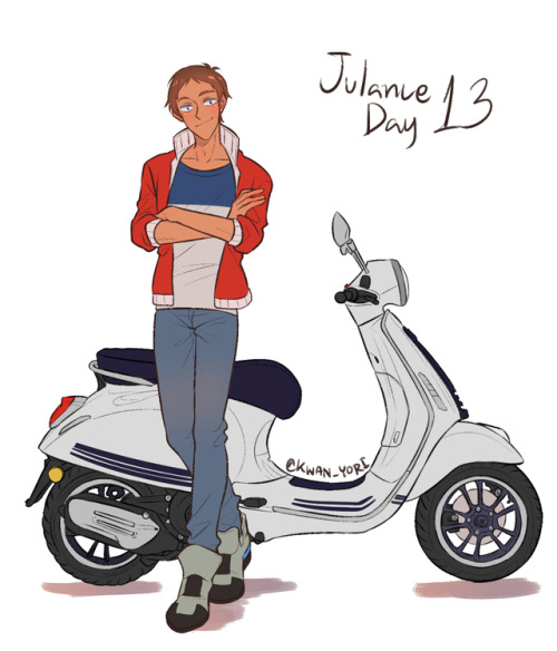  Day 13 : VespaThe scooter…made me tired so much….O<—< Ps. I traced it &ls
