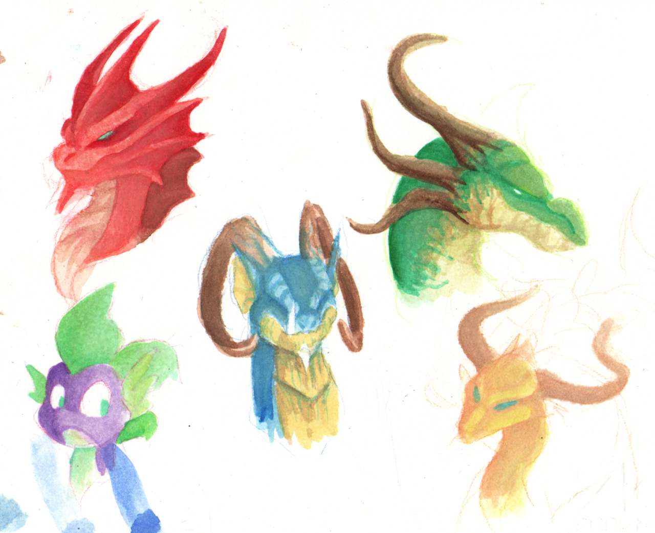 aeritus-art:  Even moar watercolor practice 