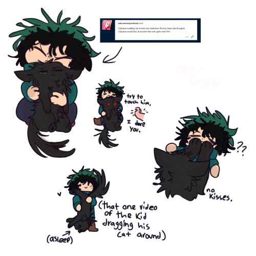 thank you for putting this idea in my head, now all i can think about is kid izuku and his grumpy ov