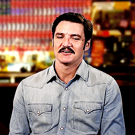 Pedro Pascal + Raising An Eyebrow