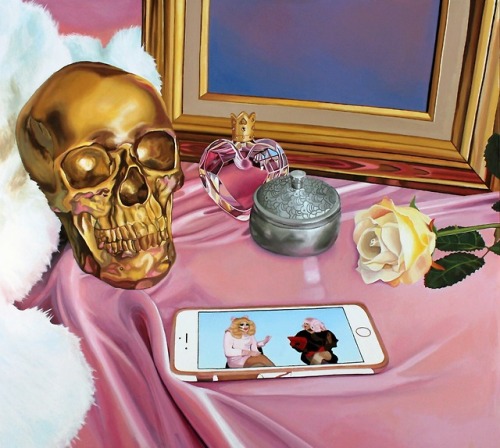 vivianrashotte - Millennial Vanitas. 36 x 40 in. Oil on canvas,...