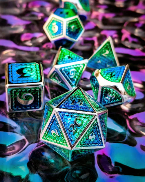 Saving throws and rolls-to-hit have never been more beautiful! Check out the new Mermaid dice collec