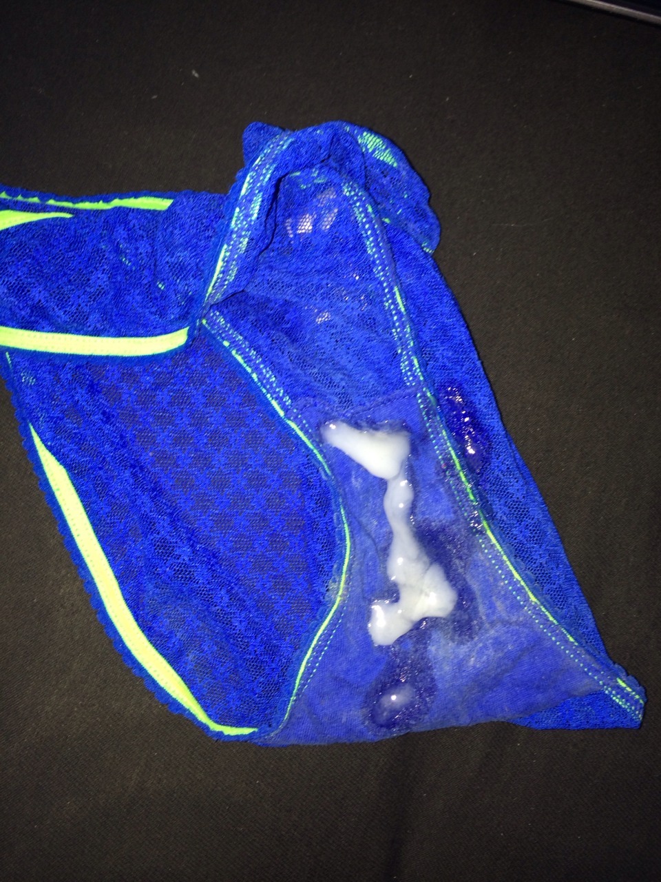 Someone had a little fun while alone in the house! ;)   mhills2236:  #cream panties