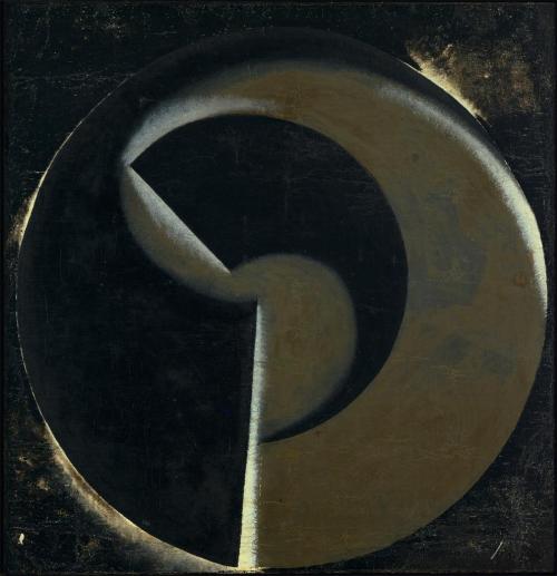 Non-Objective Painting no. 80 (Black on Black)Alexander Rodchenko (Russian; 1891–1956)1918Oil on can