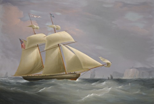 alineuponthewind:Topsail schooner “Amy Stockdale” off Dover - William John Huggins