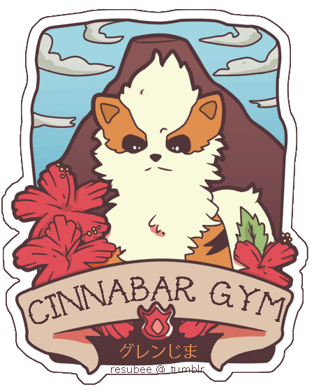 resubee:      All done finally, here’s the entire set of my Kanto gym badge stickers! The first half was here.  They’ll be available as a set in my etsy store and will also be sold singly at my upcoming art tables.    