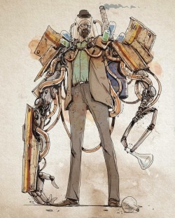 astromechapunk:Rusty by Nico Di Mattia