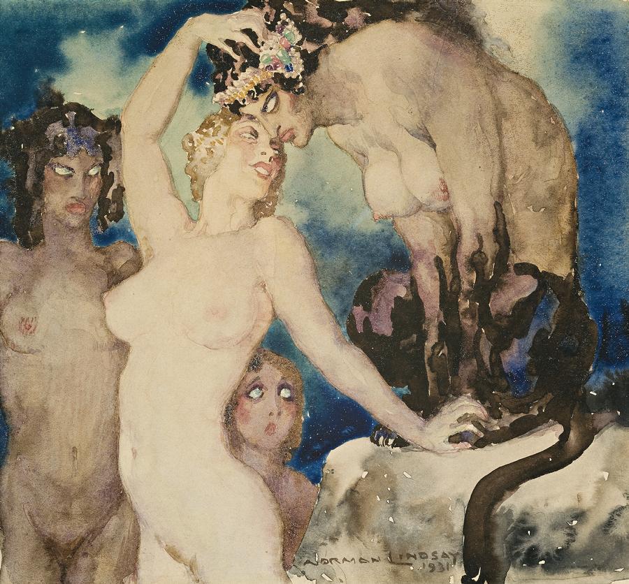 art-and-fury:  The Sphinx’s Secret - Norman Lindsay 