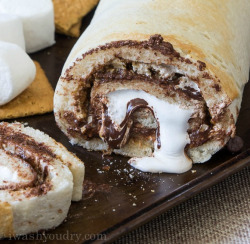 fullcravings:  S’mores Pizza Roll-Up