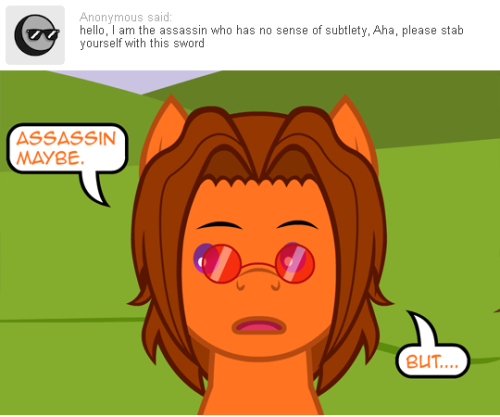 nopony-ask-mclovin:Fun fact: Anonlestia can’t kill Pinkie.  They’re probably from the same dimension or something. xD