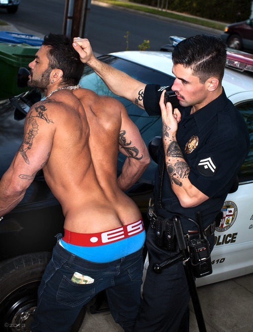 sirveillancebyds:  Rogan Richards and Benjamin Godfre are hot cops! PLUS Rogan as