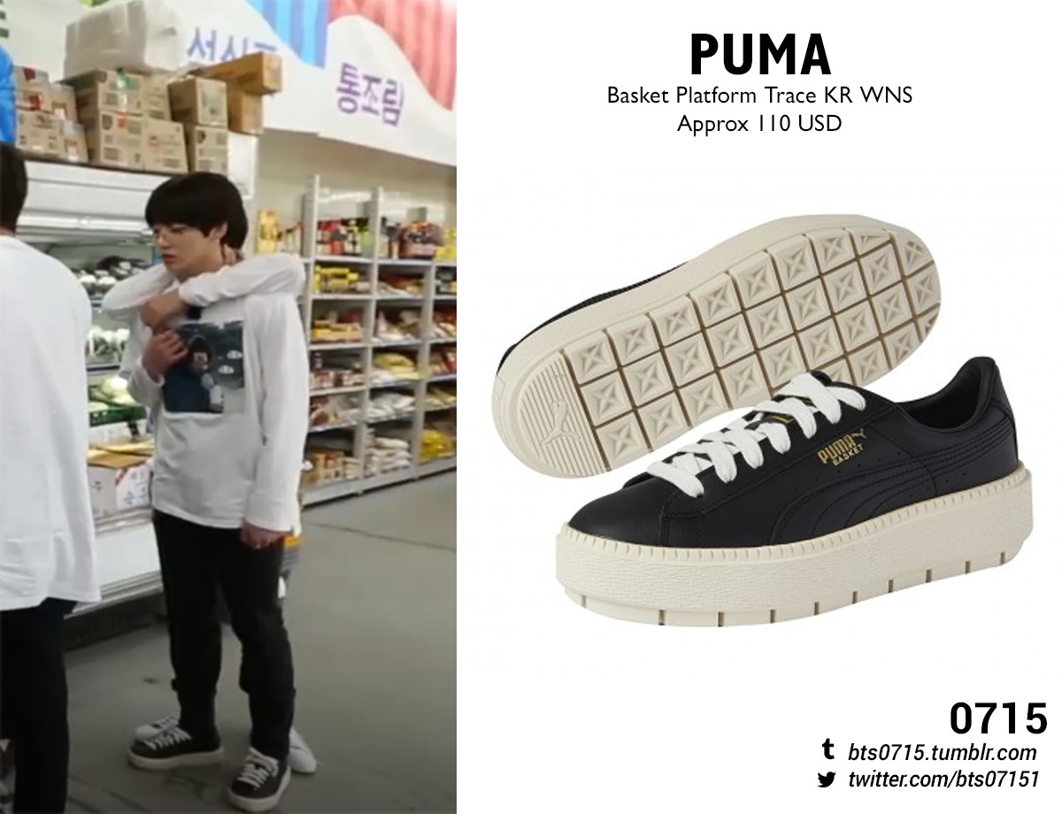 agitatie gewelddadig Rode datum BTS FASHION/STYLE FINDER — 180703 | Jungkook : Run BTS! 2018 - EP.53 PUMA...