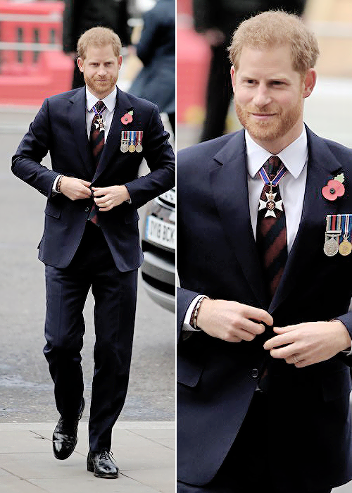 princeharrydaily:  The Duke of Sussex attends The Anzac Day Service of Commemoration and Thanksgivin
