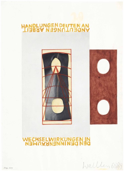 Franz Erhard Walther, Werkzeichnung (#31), 1968-1969 [Peter Freeman, Inc., New York, NY. Private Col