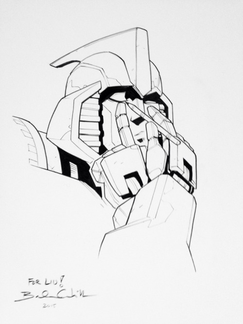 adhesivesandscrap:  deersu:  this is the commission i got from cahill at botcon!!  i asked for mirage lining his eyes and right after i requested this i immediately thought “oh god i wonder how hes going to do this” to which he said “i was wondering