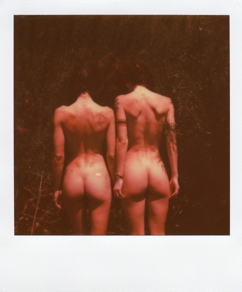 polabeard:  Cam Damage & Jacs Fishburne, Hippie Hollow, March 2014. Impossible Project film shot by polabeard. Reblogging with credits intact ok. 