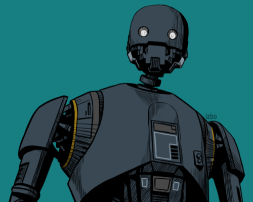 Day 14: Favorite Droid - K2SO (also my program and mouse have been glitching so this was all I was a