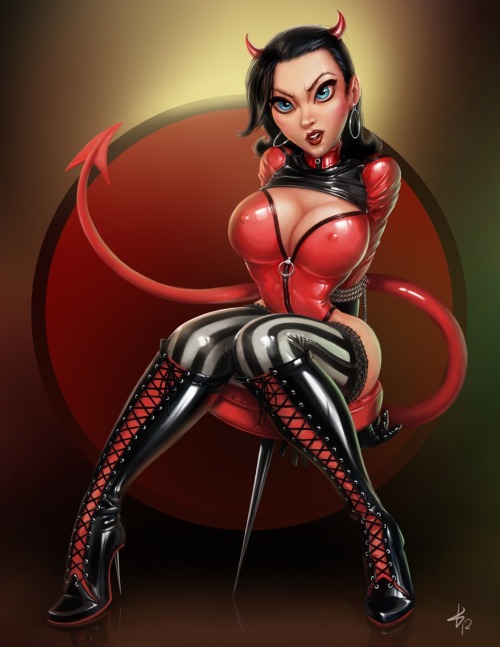 missdollylatex: Devil fetish mistress♥♥♥