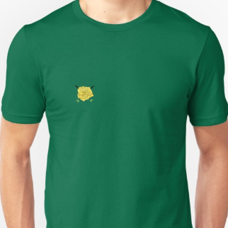 dailyaspecpositive:This yellow rose and arrows design is available on my redbubble, happy arospec aw