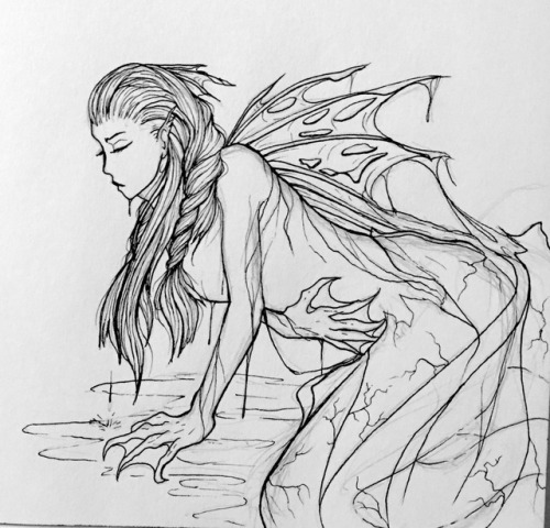 katscretch:Mermaid drawing for MermayDidn’t think I’d be able to contribute but now I’m on something