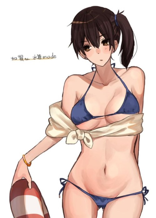 inusaka_TvT: &ldquo;加賀さん水着mode今年は楽しみにしてます　#艦これ 　＃加賀　#お絵かき t.co/fCcI1IuQ4W&rdquo;