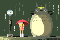 xombiedirge:  8-Bit Ghibli Series by Richard J. Evans 