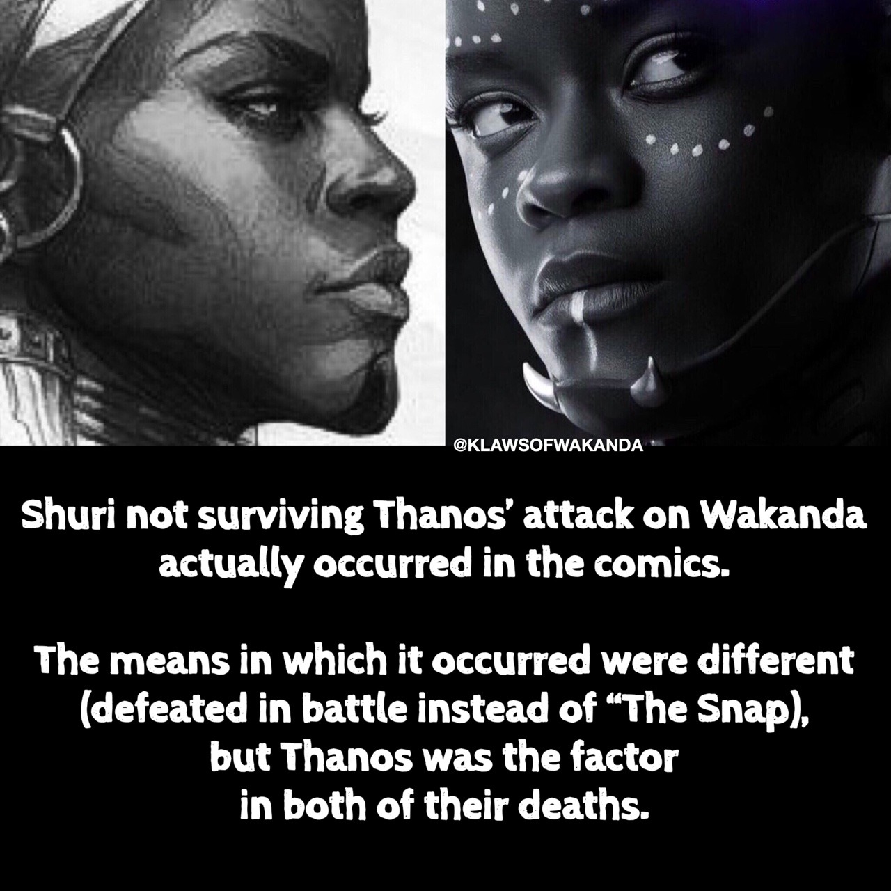 klawsofwakanda:  Shuri’s Death: Comics Vs MCU