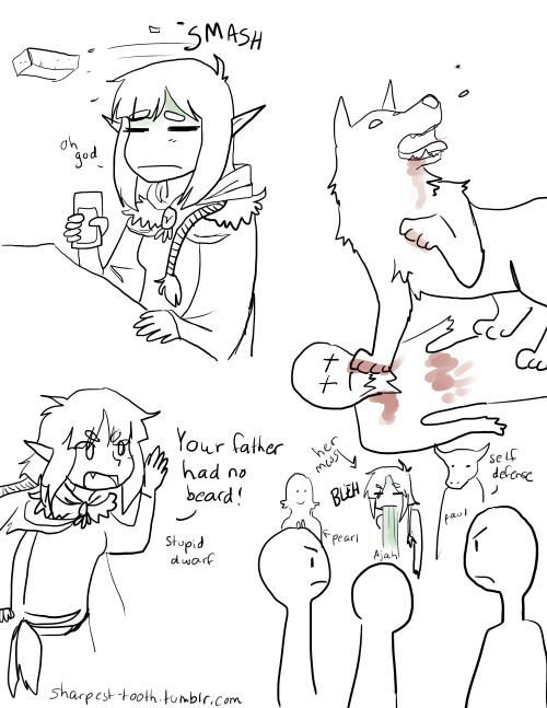 sharpest-tooth: so, we did a practice session of DnD today. These are some of the things that happe