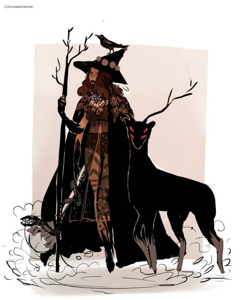 wakaju:The golden death witch from my witch series, i finally sat down and did some new illustrati