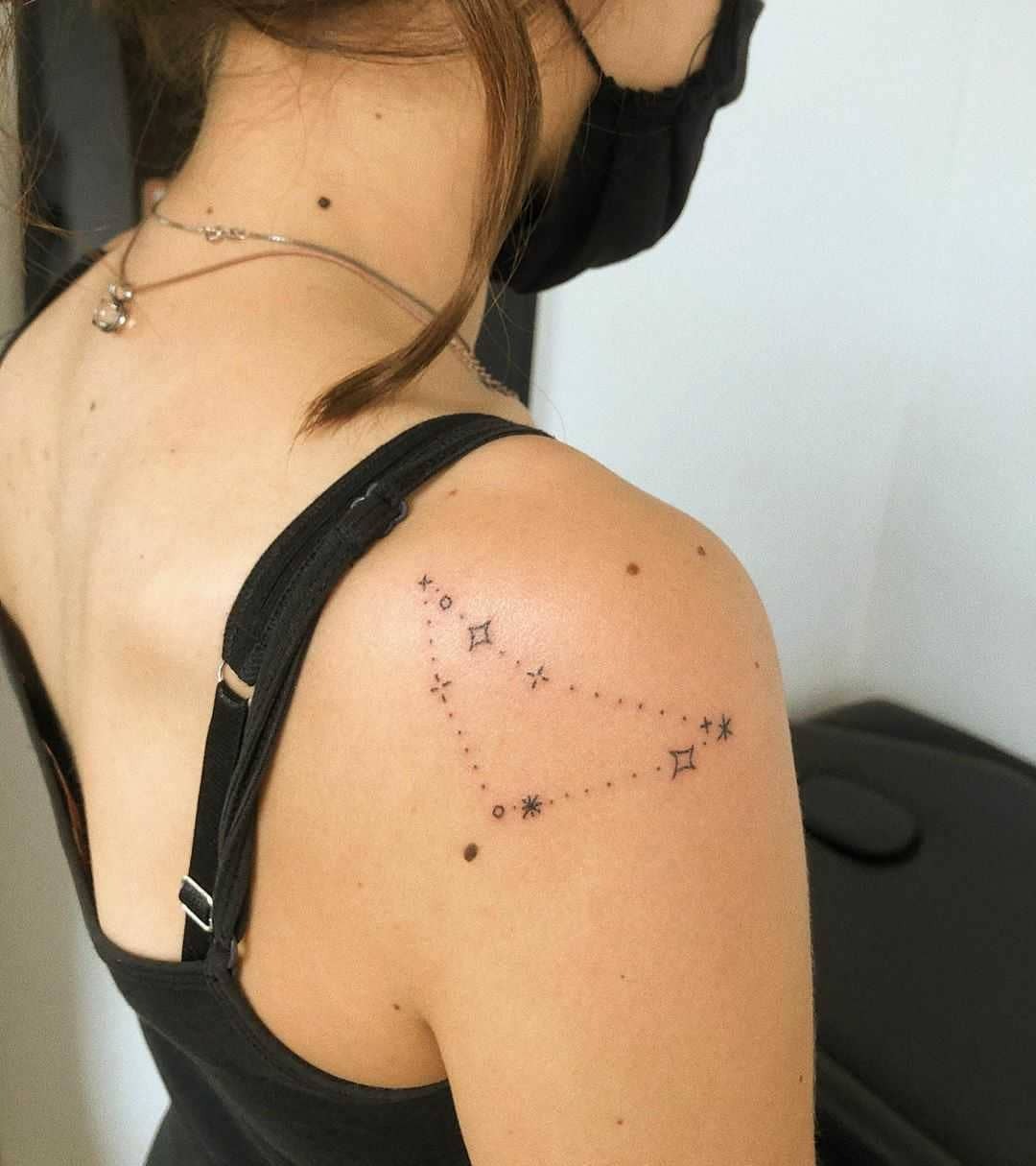 Small Virgo Constellation Temporary Tattoo set of 3 - Etsy