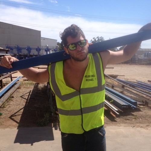 funky-hunks:  The Australian Tradies are a remarkable group, normally willing to get down and dirty.